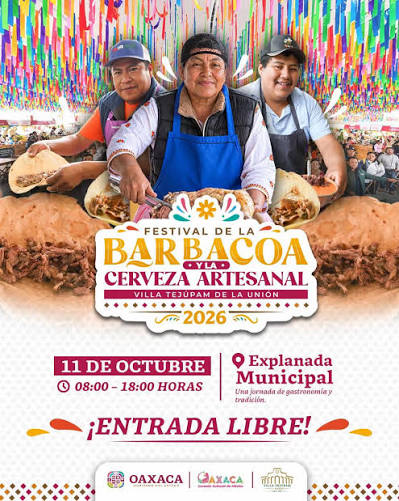 Festival de la Barbacoa y la Cerveza Artesanal en Villa Tejúpam de la Unión